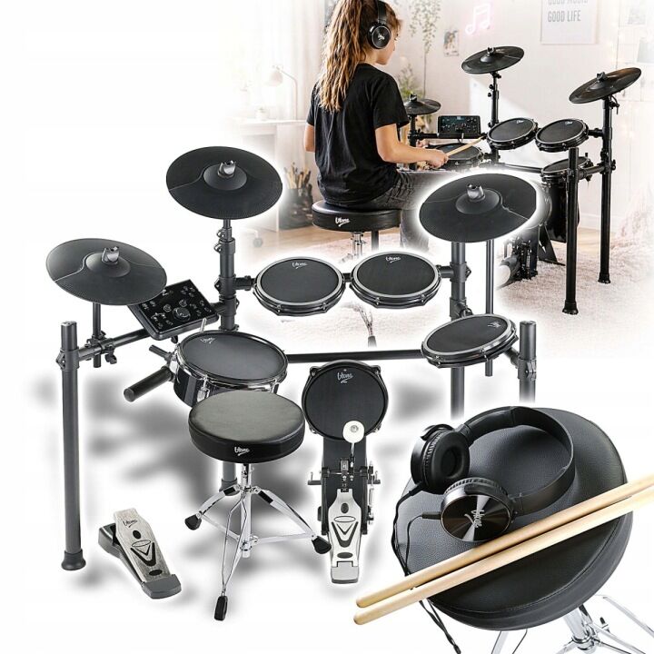 V-TONE ED PRO 1 perkusja elektroniczna + stołek + słuchawki zestaw 