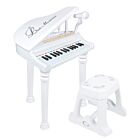 NN PIANINO KASIA WH keyboard klawisze organy fortepian z mikrofonem dla dzieci białe