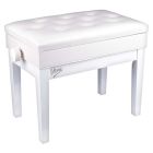 V-TONE BENCH 2 WH piano bench with storage compartment WHITE