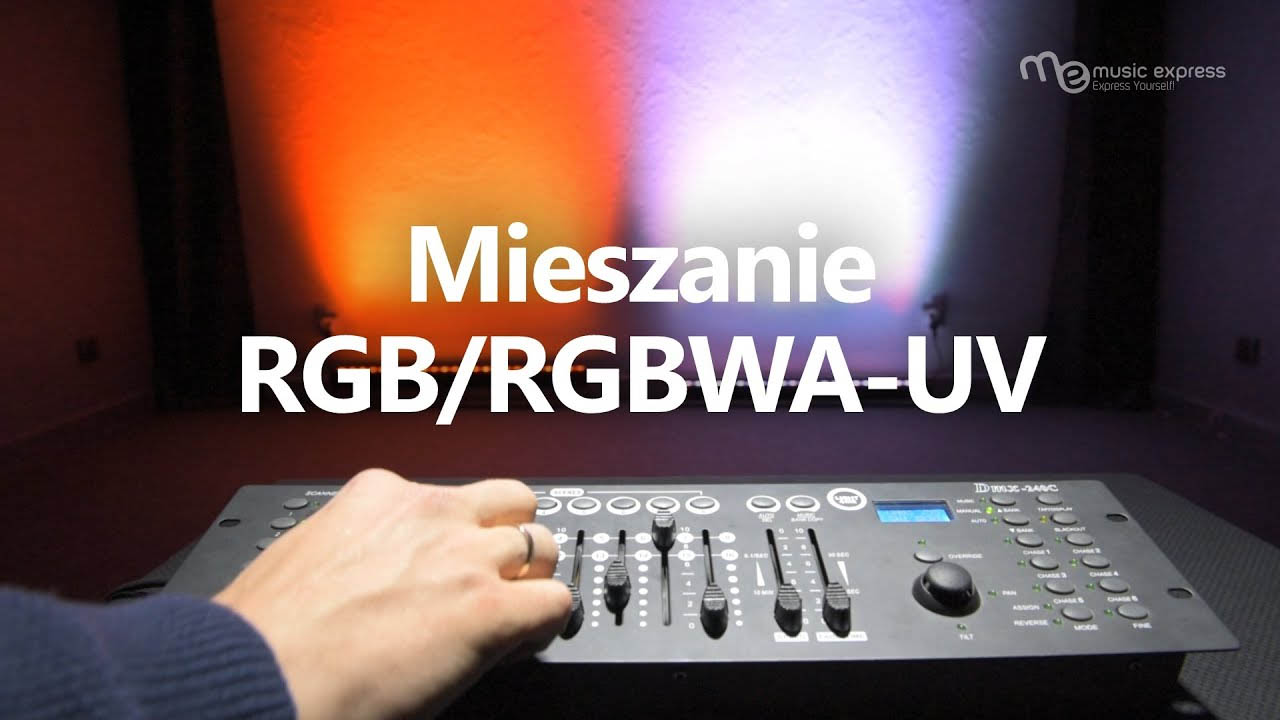 Mieszanie barw RGB i RGBWA-UV